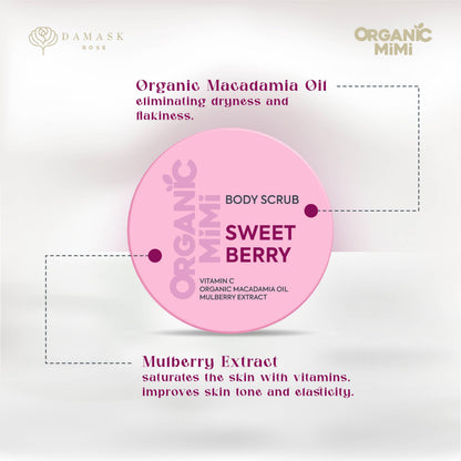 ORGANIC MIMI, BODY SCRUB SWEET BERRY, 250 g by Damask Rose