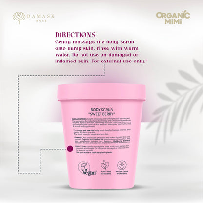 ORGANIC MIMI, BODY SCRUB SWEET BERRY, 250 g by Damask Rose