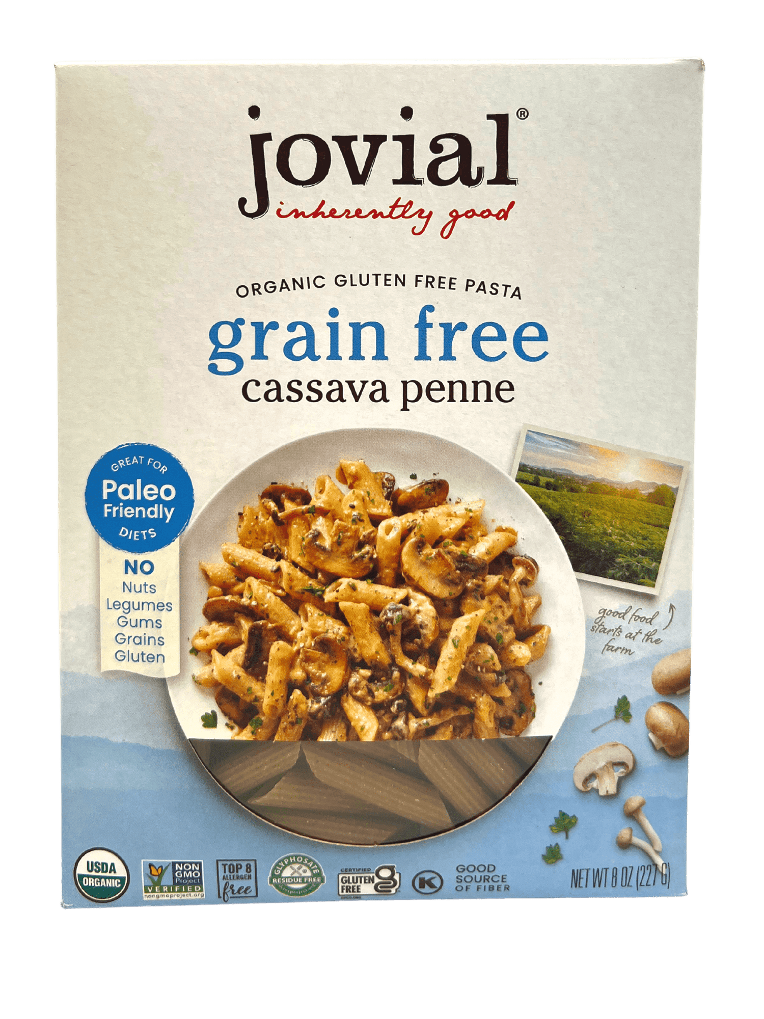 Penne, Cassava, Organic, Jovial, Gluten-Free, Grain-Free by Country Life Natural Foods
