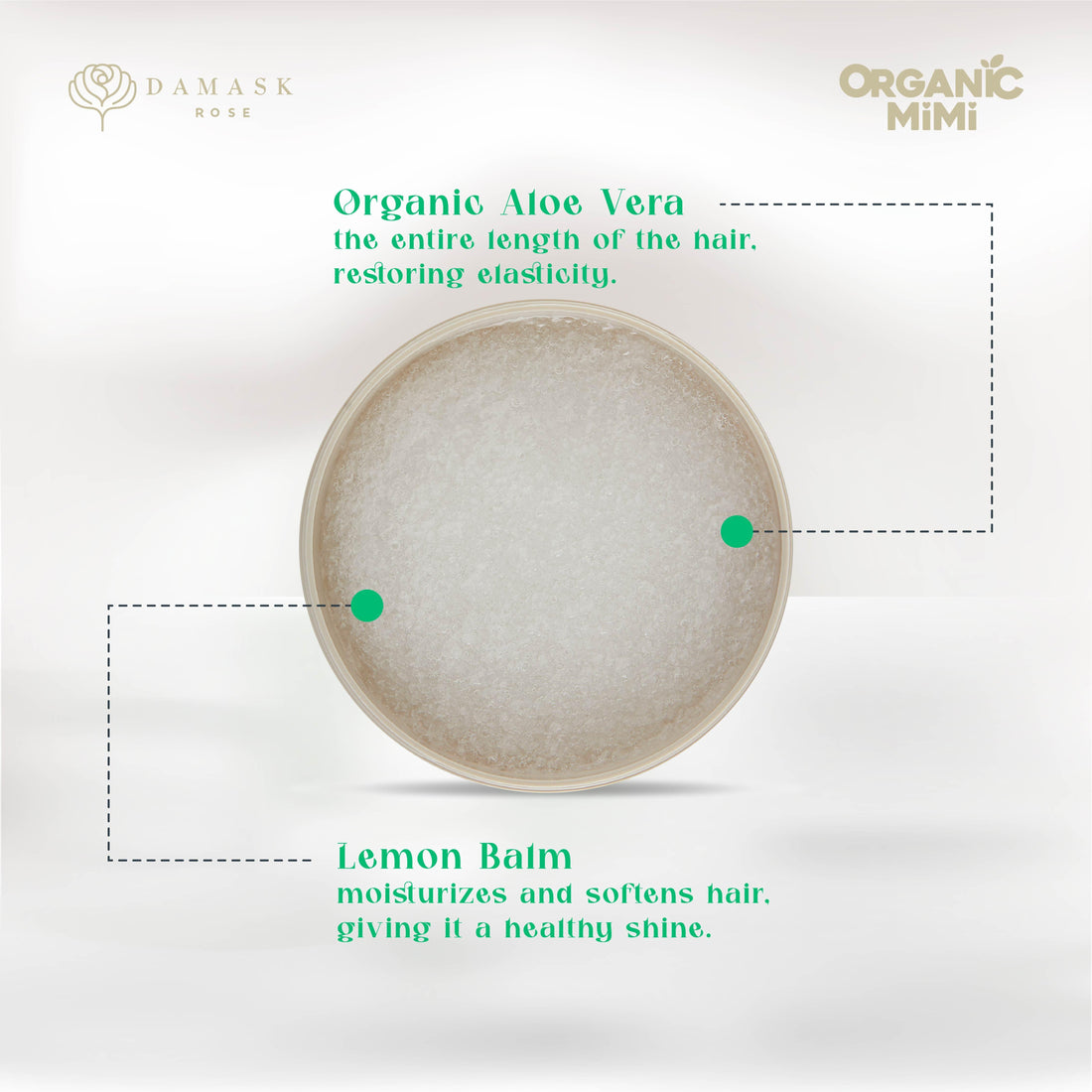 ORGANIC MIMI, SHAMPOO SCRUB CLEANSING AND VITALITY LONG STRONG, 310 g by Damask Rose