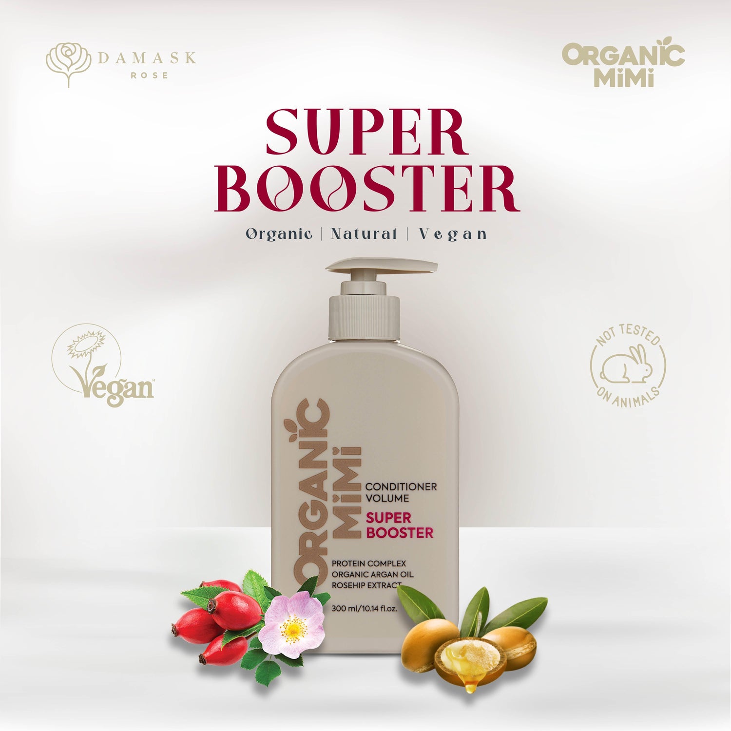 ORGANIC MIMI, CONDITIONER VOLUME SUPER BOOSTER, 300 ml by Damask Rose