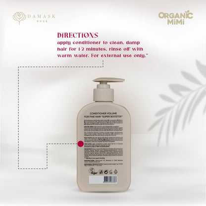 ORGANIC MIMI, CONDITIONER VOLUME SUPER BOOSTER, 300 ml by Damask Rose