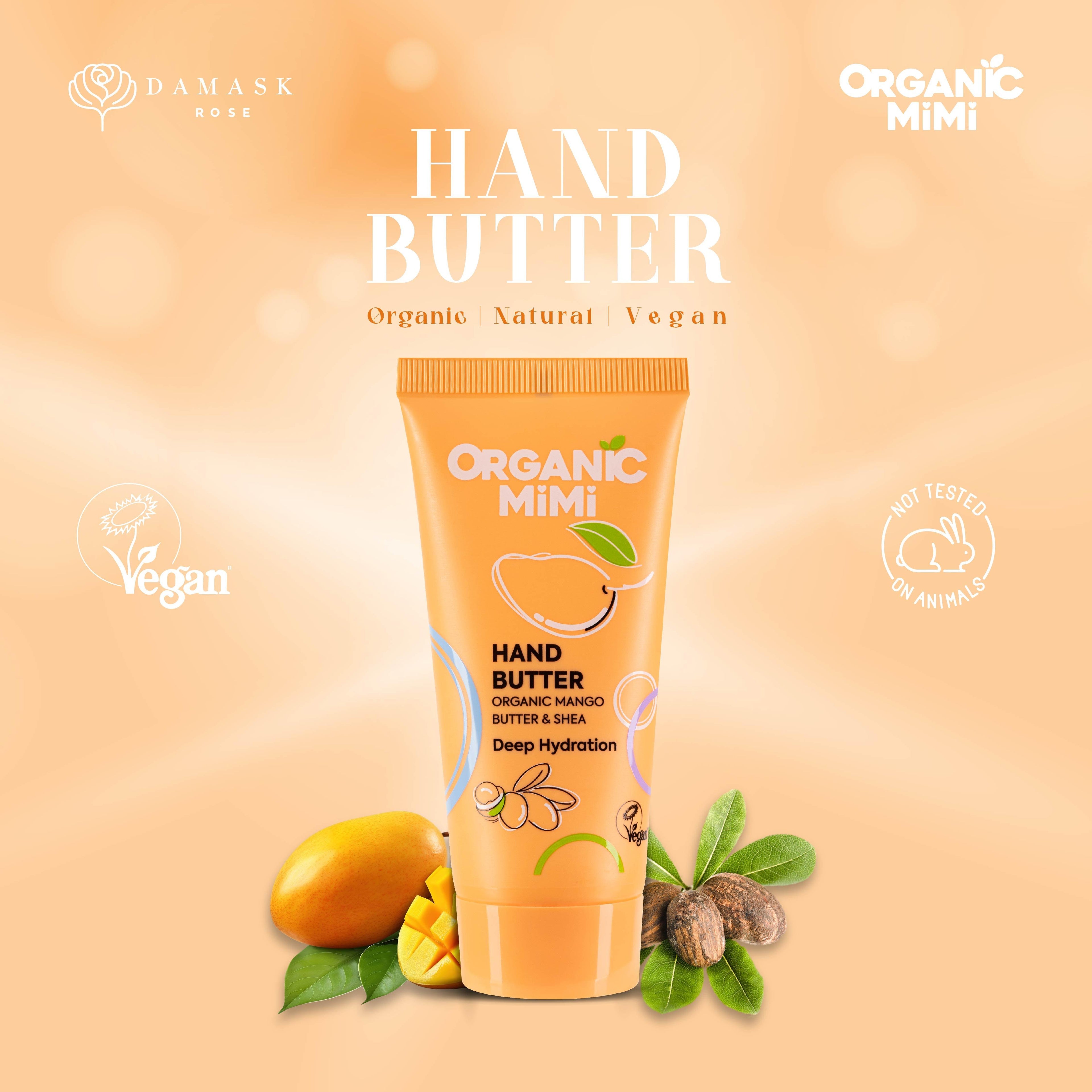 Organic Mimi, Hand Butter Deep Hydration, 50 ml by Damask Rose