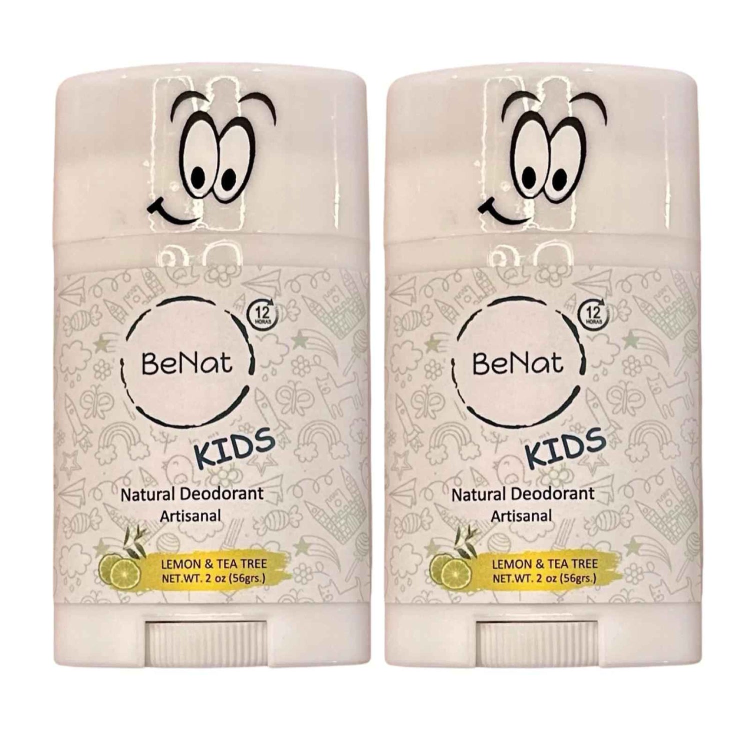 2-Pack all-Natural Deodorants for Kids &amp; Teens
