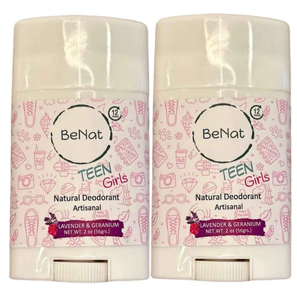 2-Pack all-Natural Deodorants for Kids &amp; Teens