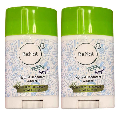 2-Pack all-Natural Deodorants for Kids &amp; Teens