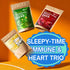 Sleepy-Time Immune & Heart Trio, Chamomile, Soursop & Hibiscus Herbal Tea Bags, 100% Natural and Pure Flowers & Leaves, Eco-Conscious Tea Bags, Caffeine-Free, No Sugar, No Gluten, Vegan – Herbal Tea Beverage by FreshDrinkUS - Natural and Premium Herbal Tea