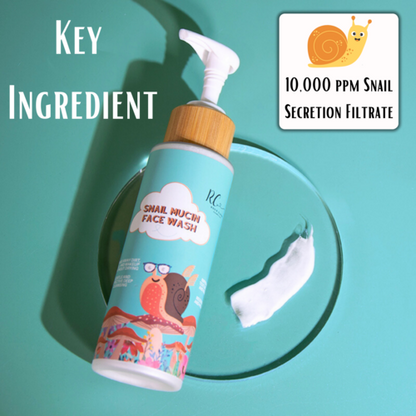 Snail Mucin Face Wash - Hydrating Cleanser for Glowing, Smooth Skin