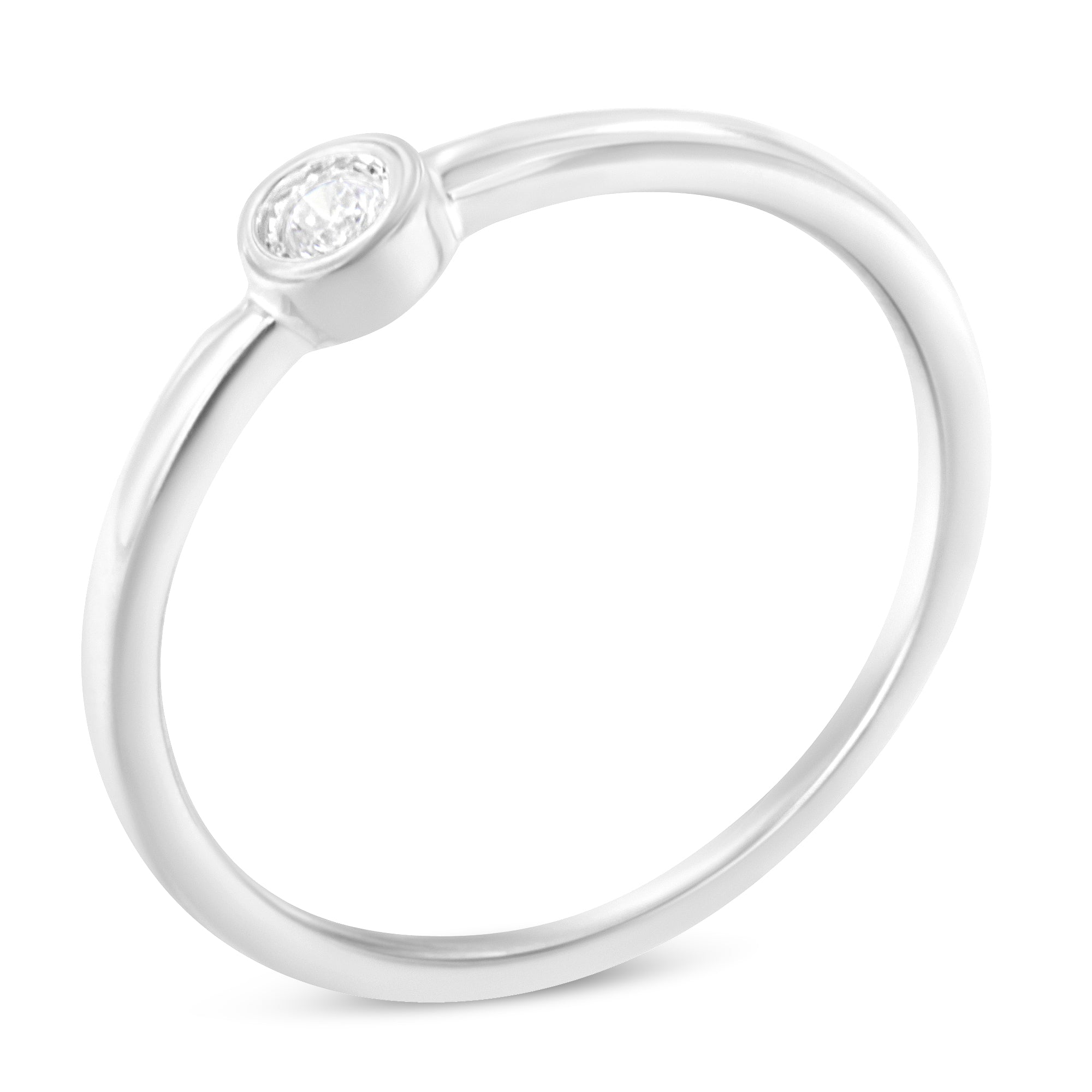 .925 Sterling Silver Miracle Set Diamond Accent Promise Ring (J-K Color, I1-I2 Clarity) - Size 6  DestGlow
