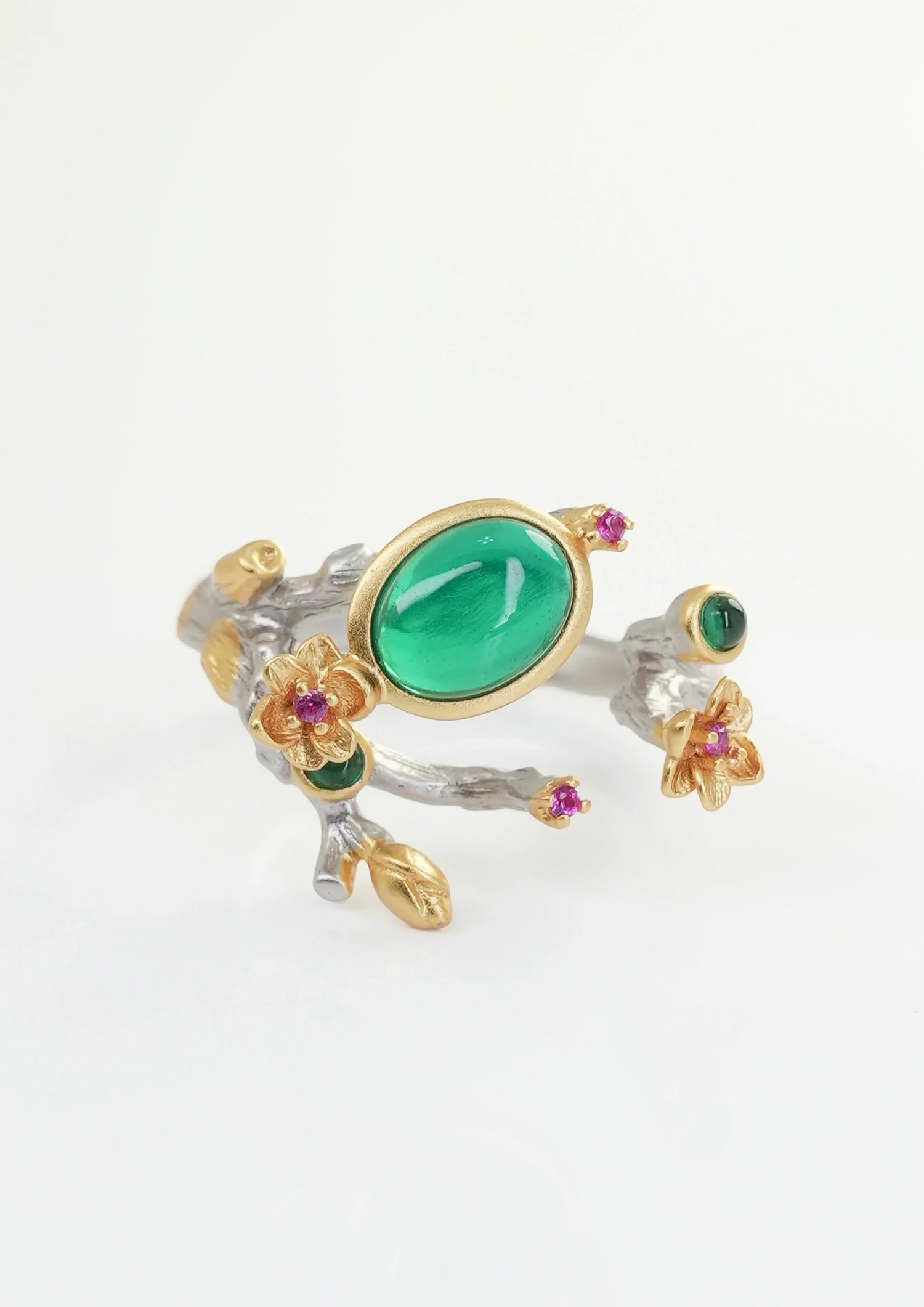Exquisite Emerald Ring - Enchanted Branch by LINTICO