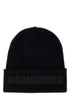 Dsquared Men Black Wool Beanie Hat by Luosophy
