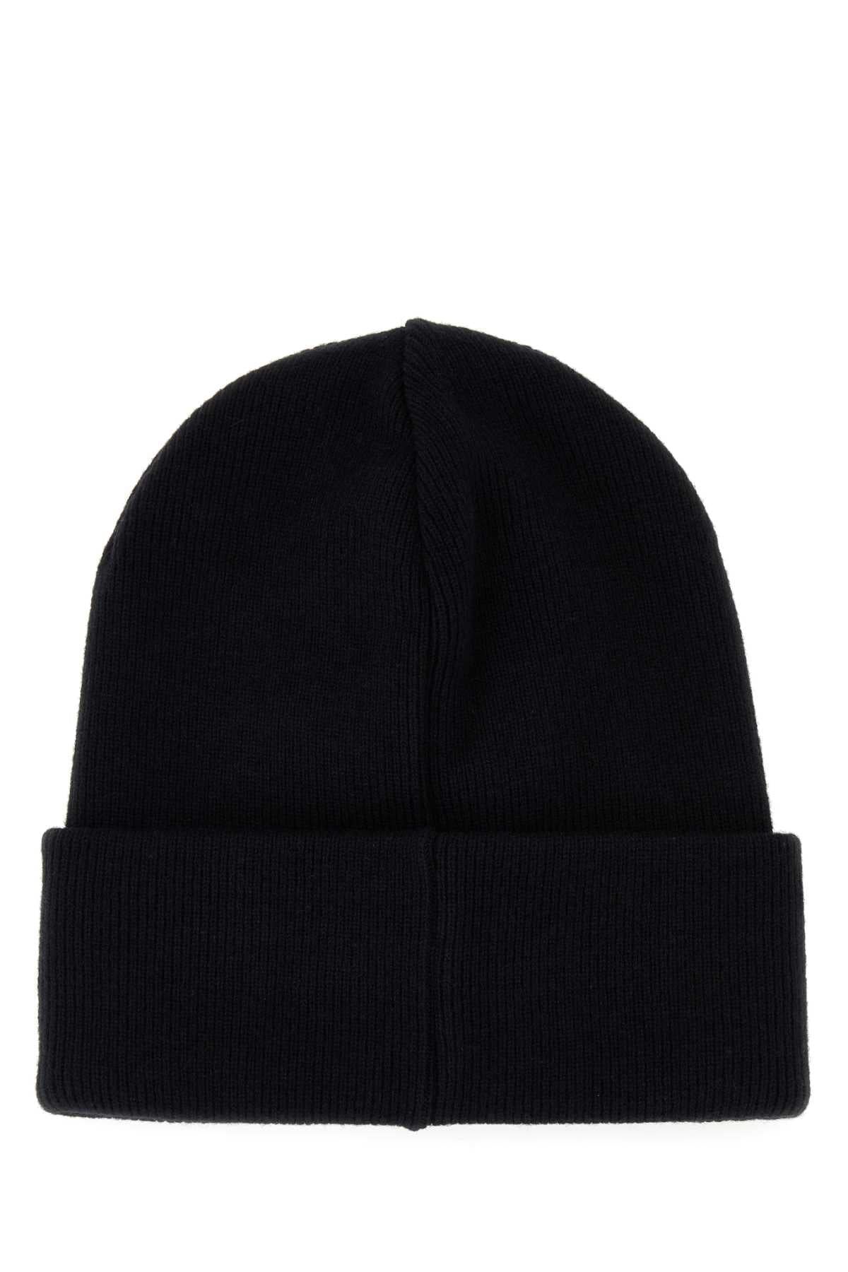 Dsquared Men Black Wool Beanie Hat by Luosophy