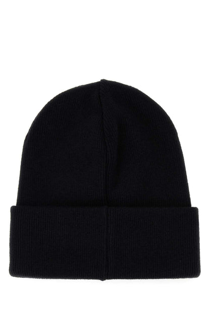 Dsquared Men Black Wool Beanie Hat by Luosophy