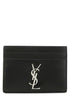 Saint Laurent Men Black Leather Card Holder by Luosophy