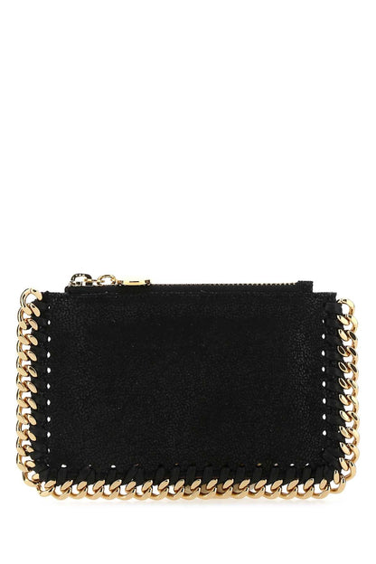 Stella Mccartney Women Black Shaggy Deer Falabella Card Holder by Luosophy