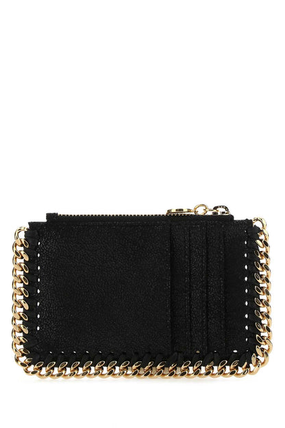 Stella Mccartney Women Black Shaggy Deer Falabella Card Holder by Luosophy