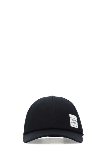 Thom Browne Men Midnight Blue Cotton Baseball Cap by Luosophy