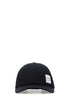 Thom Browne Men Midnight Blue Cotton Baseball Cap by Luosophy