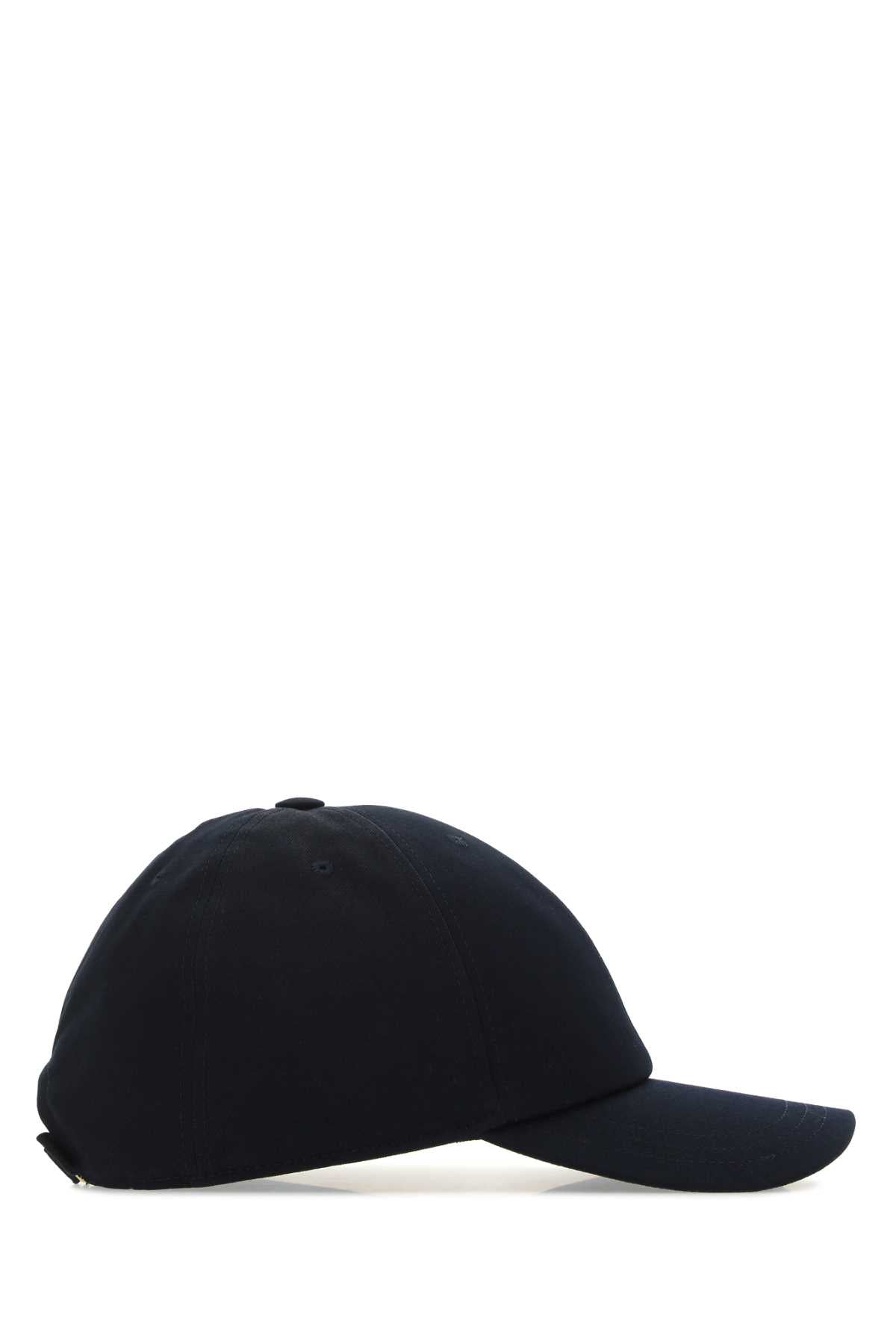 Thom Browne Men Midnight Blue Cotton Baseball Cap by Luosophy