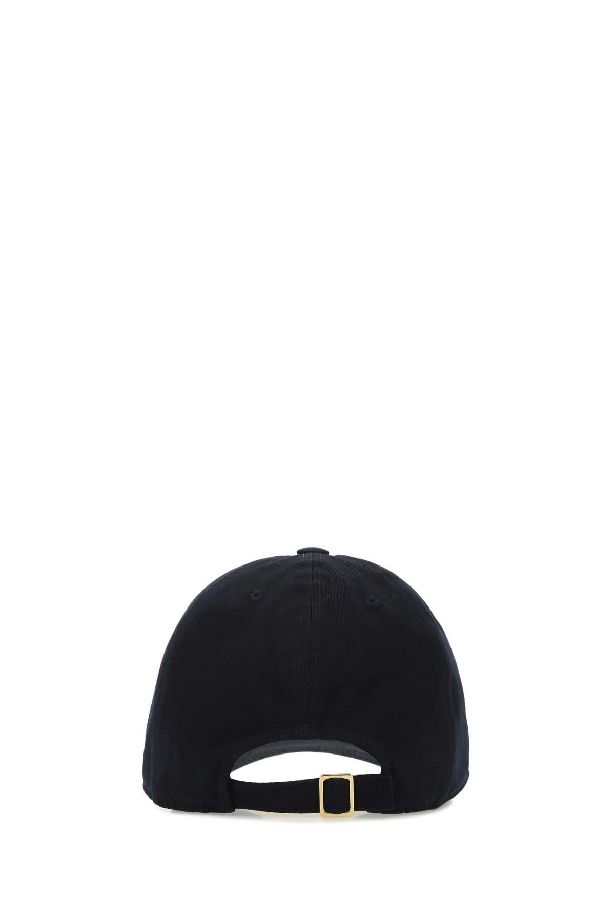 Thom Browne Men Midnight Blue Cotton Baseball Cap by Luosophy