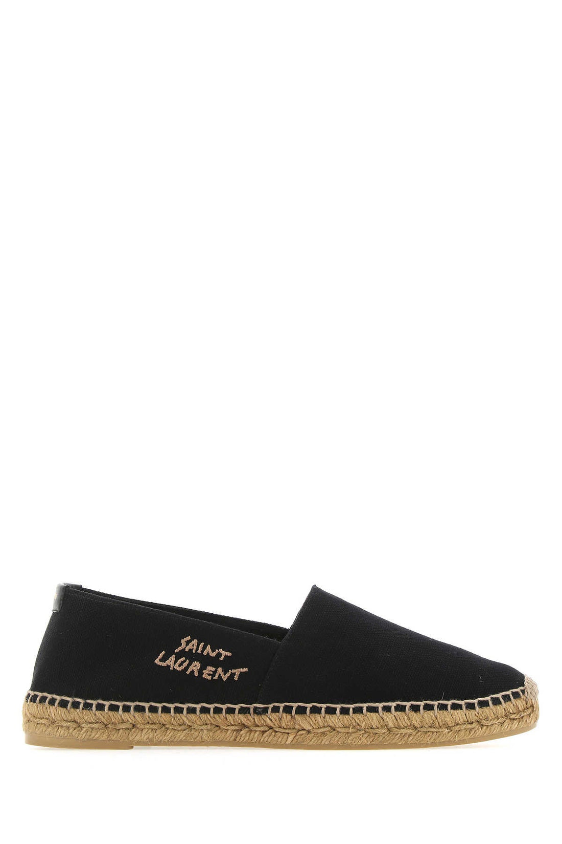 Saint Laurent Men Black Canvas Espadrilles by Luosophy