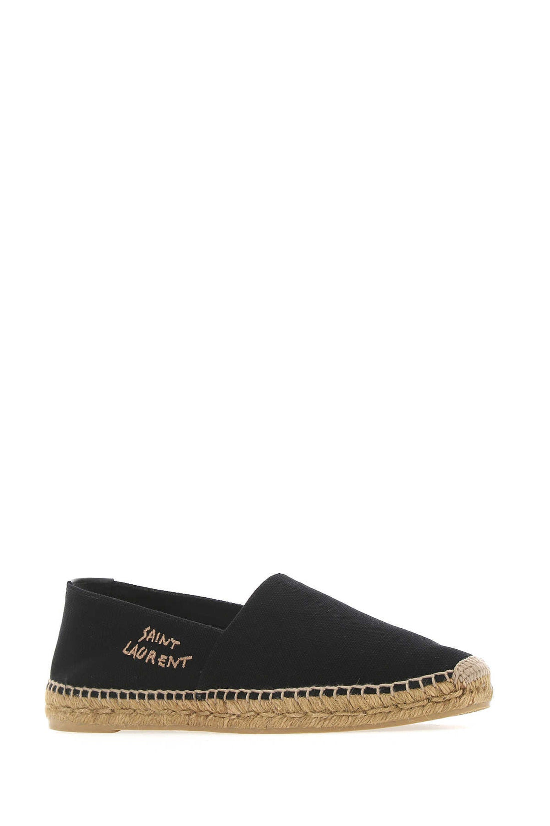 Saint Laurent Men Black Canvas Espadrilles by Luosophy
