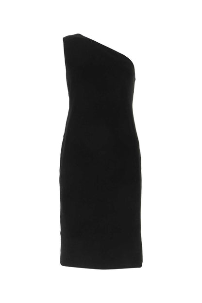 Bottega Veneta Women Black Viscose Blend Dress by Luosophy