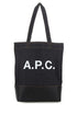 A.P.C. Men Blue Denim And Leather Shopping Bag by Luosophy