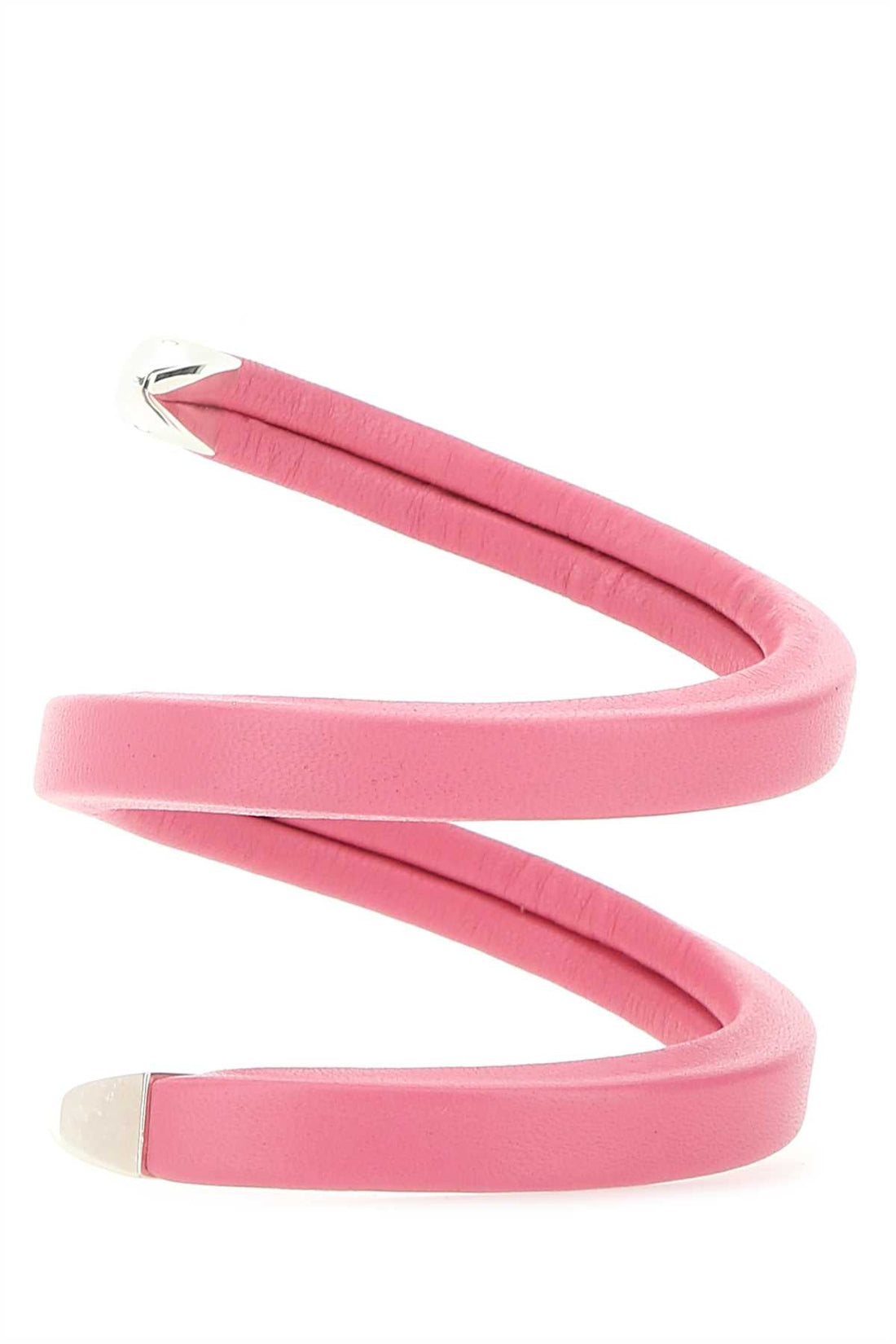 Bottega Veneta Women Pink Nappa Leather Bracelet by Luosophy