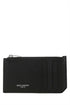 Saint Laurent Men Black Leather Card Holder by Luosophy