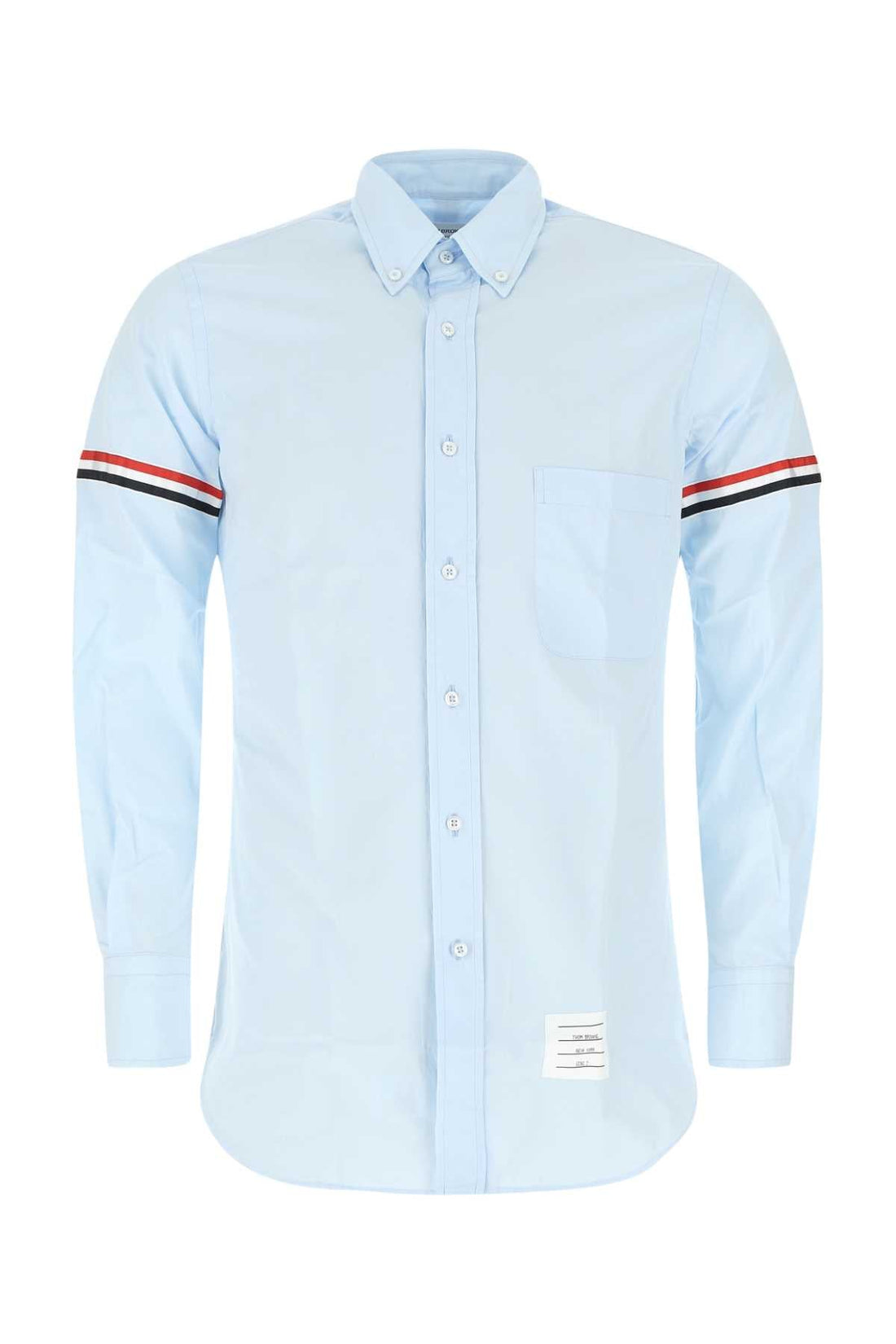 Thom Browne Men Powder Blue Cotton Shirt by Luosophy
