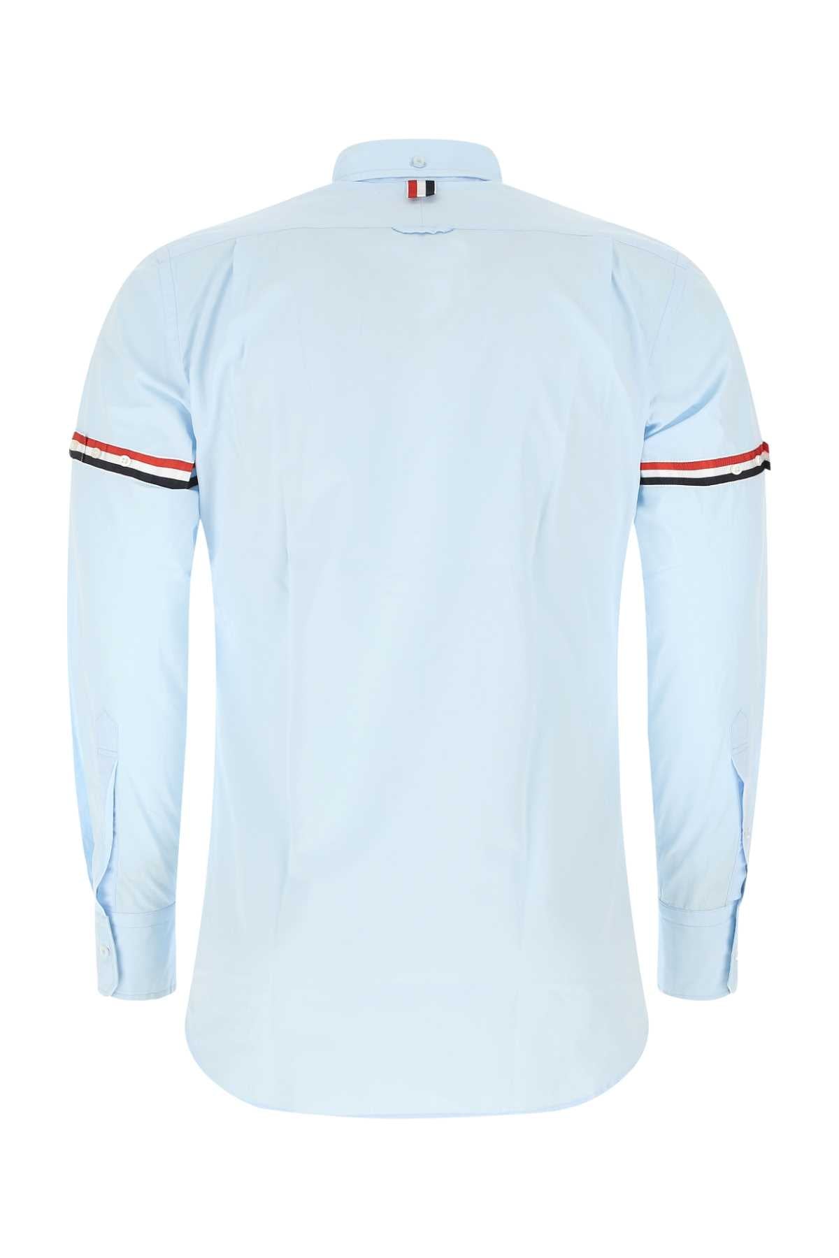 Thom Browne Men Powder Blue Cotton Shirt by Luosophy