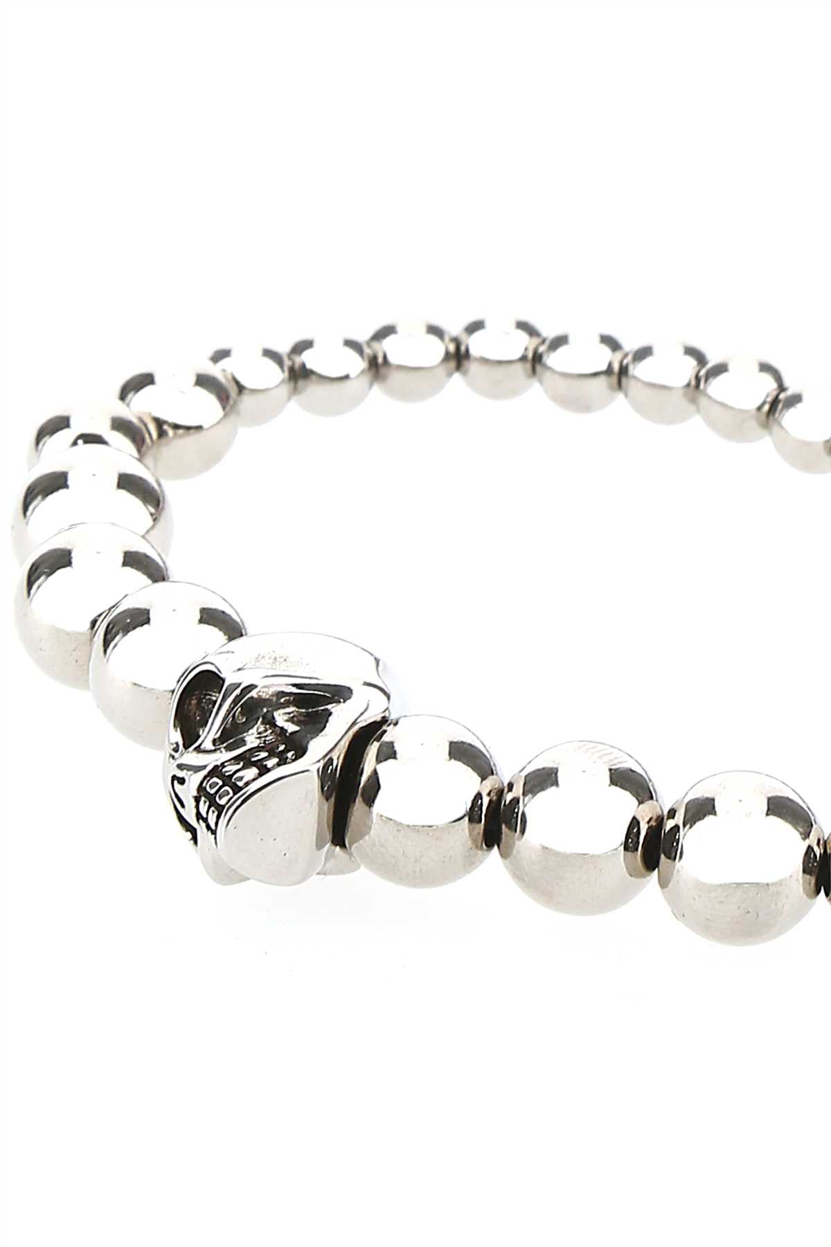 Alexander Mcqueen Men Silver Metal Bracelet by Luosophy