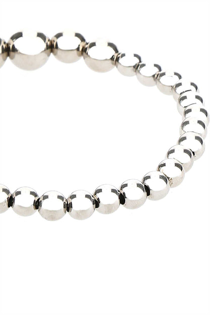 Alexander Mcqueen Men Silver Metal Bracelet by Luosophy