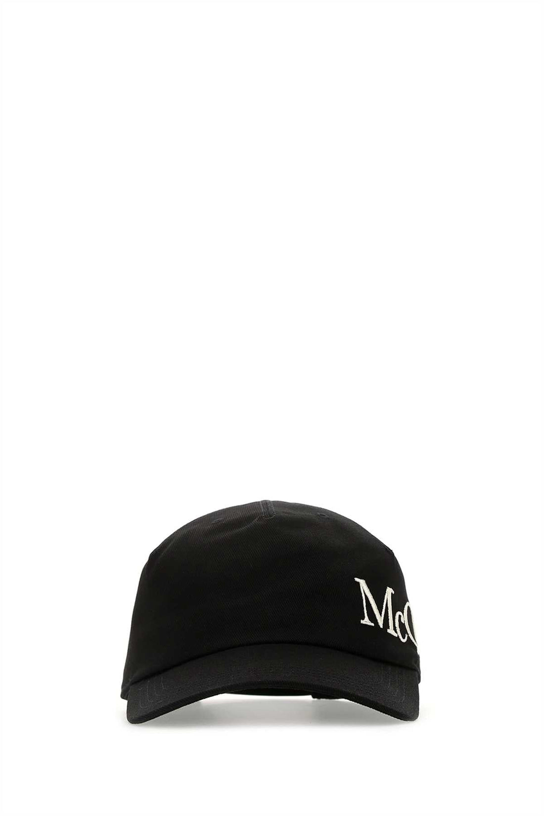 Alexander Mcqueen Men Black Gabardine Baseball Cap by Luosophy
