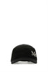 Alexander Mcqueen Men Black Gabardine Baseball Cap by Luosophy