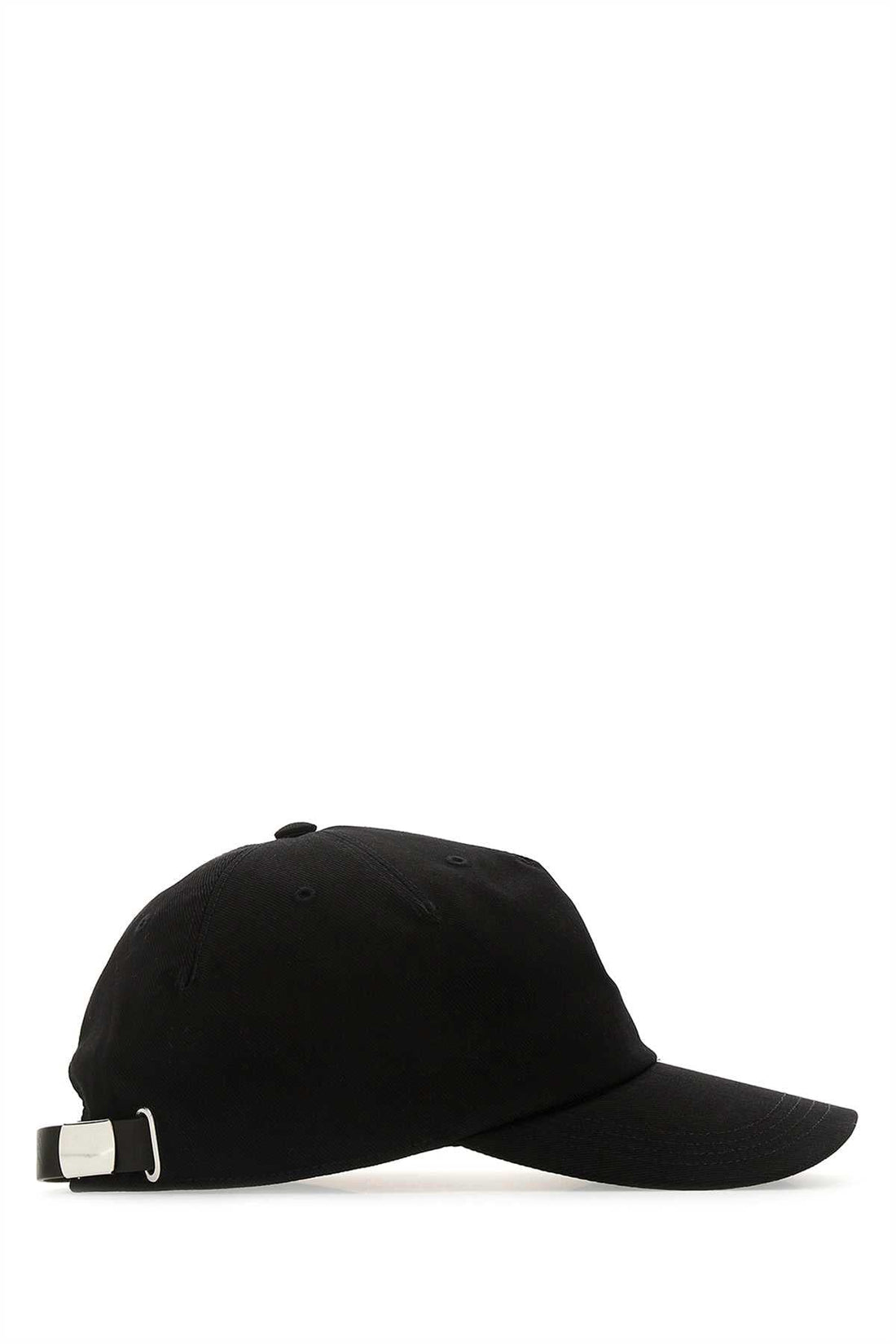 Alexander Mcqueen Men Black Gabardine Baseball Cap by Luosophy