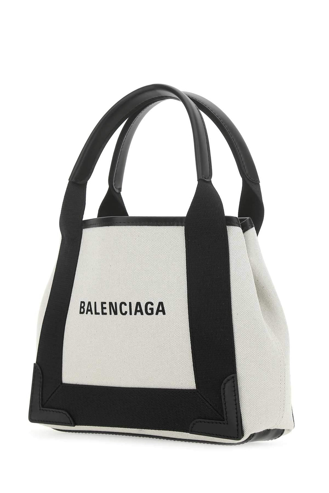 Balenciaga Women Two-Tone Canvas Small Cobas Navy Handbag  DestGlow