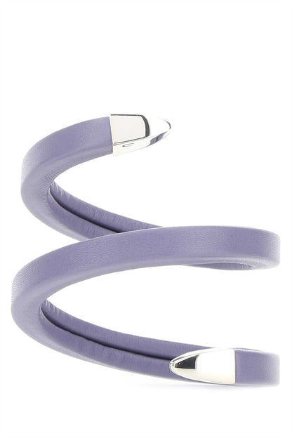 Bottega Veneta Women Lilac Nappa Leather Bracelet by Luosophy
