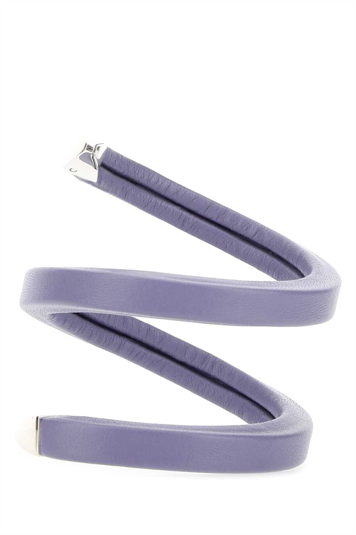 Bottega Veneta Women Lilac Nappa Leather Bracelet by Luosophy