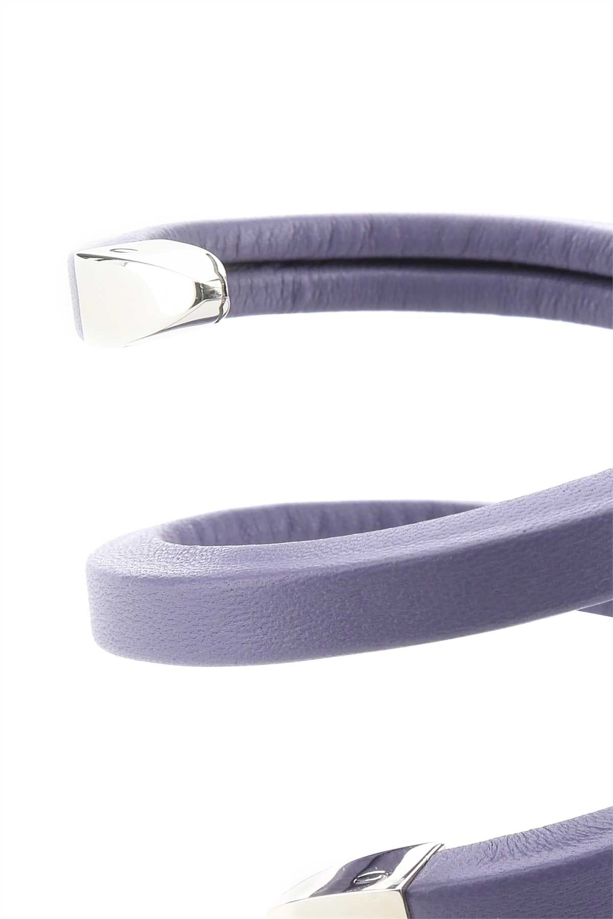 Bottega Veneta Women Lilac Nappa Leather Bracelet by Luosophy