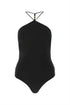 Bottega Veneta Women Black Stretch Cashmere Blend Bodysuit by Luosophy