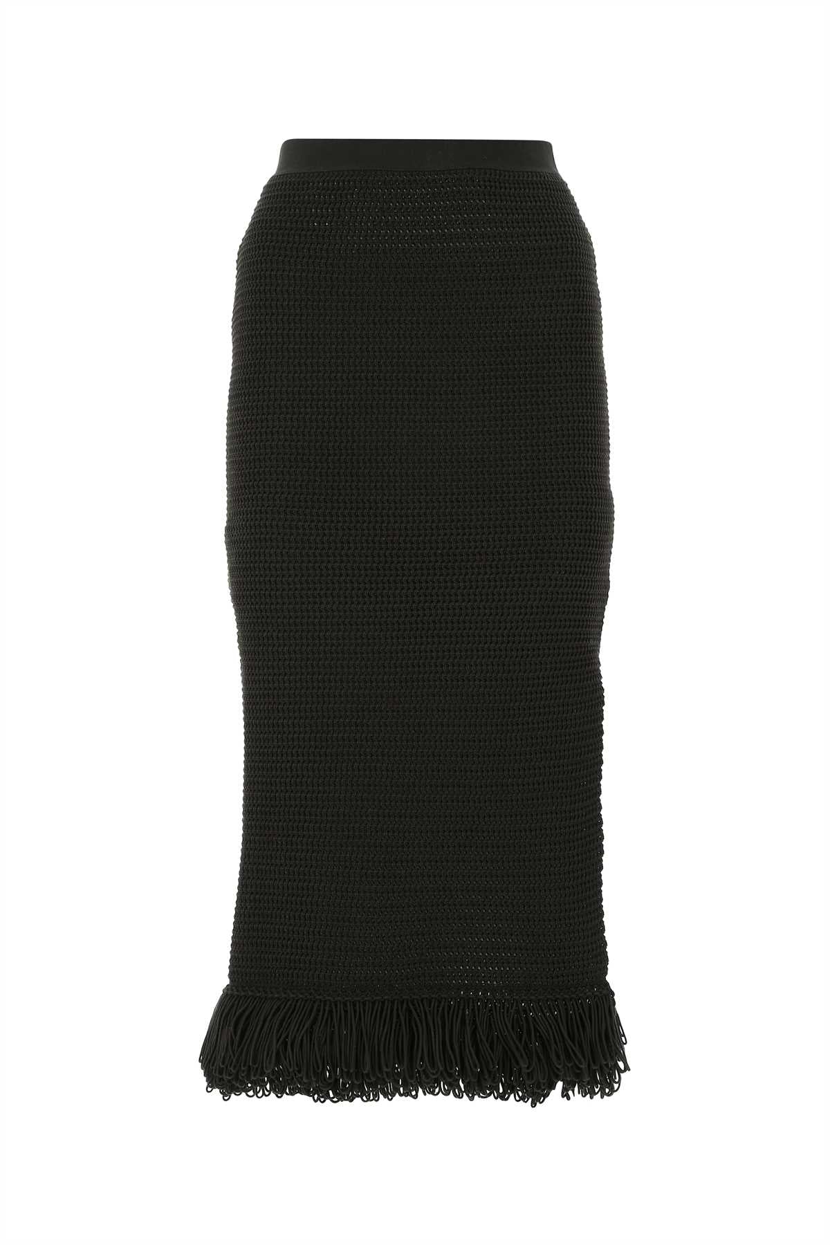 Bottega Veneta Women Dark Brown Cotton Skirt by Luosophy