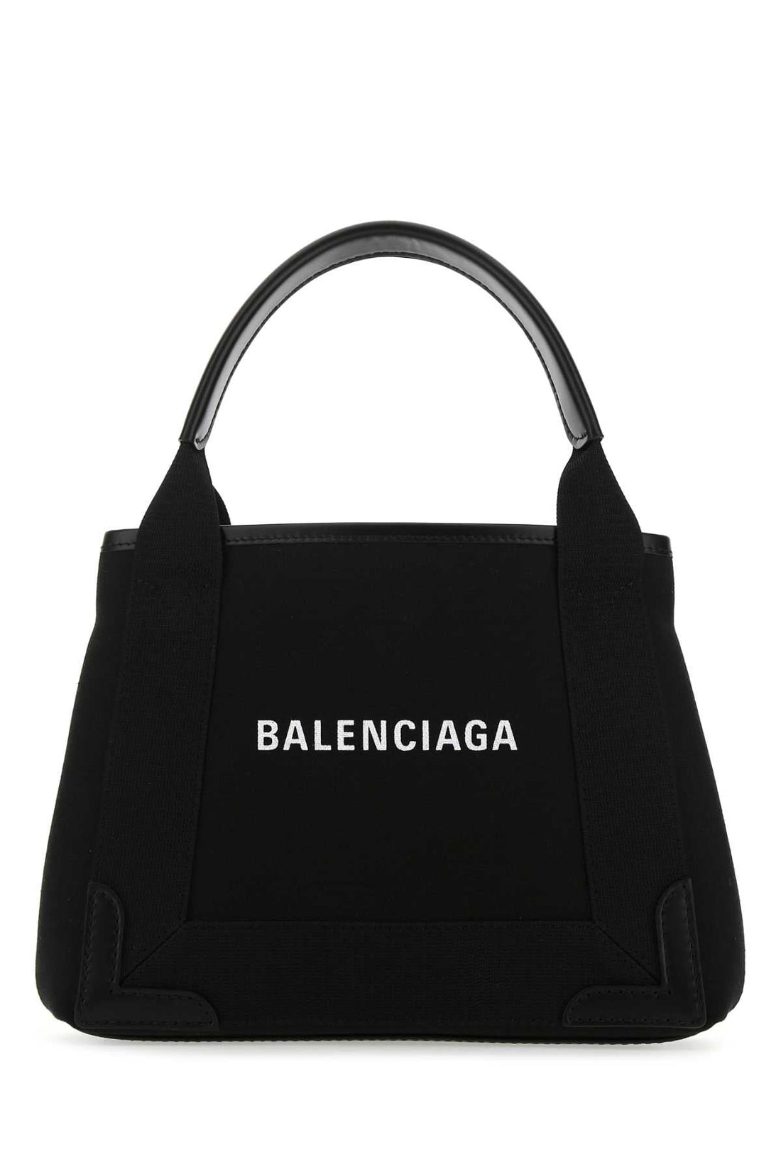 Balenciaga Women Black Canvas Cabas Navy Xs Handbag by Luosophy