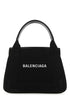 Balenciaga Women Black Canvas Cabas Navy Xs Handbag by Luosophy