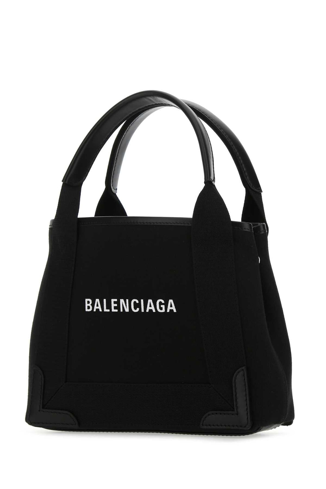 Balenciaga Women Black Canvas Cabas Navy Xs Handbag by Luosophy