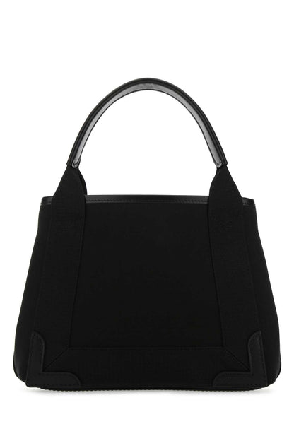 Balenciaga Women Black Canvas Cabas Navy Xs Handbag by Luosophy