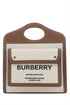 Burberry Women Two-Tone Canvas And Leather Mini Pocket Handbag by Luosophy