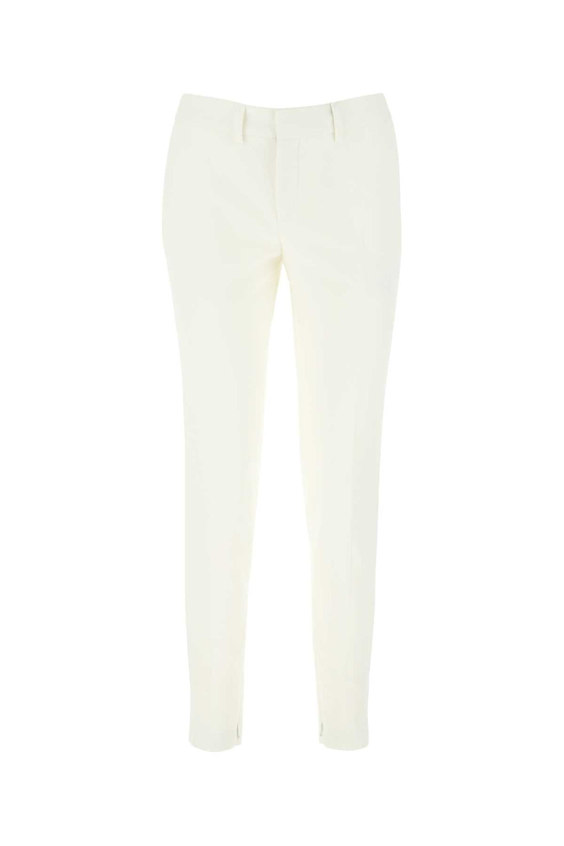 Saint Laurent Women Ivory Wool Pant by Luosophy