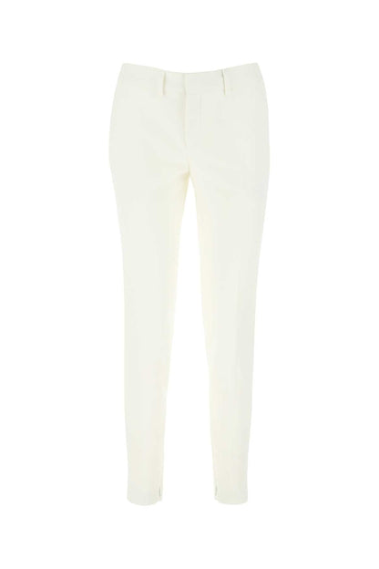 Saint Laurent Women Ivory Wool Pant by Luosophy